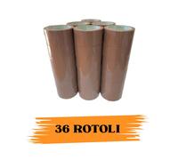 EcoPrice® Nastro Adesivo Imballaggio Colorato Avana C. 48mmx132m 36 Rotoli Scotc