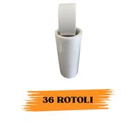 EcoPrice® Nastro Adesivo Imballaggio Colorato Bianco 48mmx66m 36 Rotoli