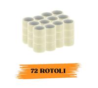 EcoPrice® Nastro Adesivo Imballaggio Trasparente Yellow 48mmx66m 72 Rotoli