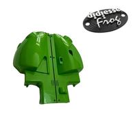 EcoPrice® - Scocche Frog Sinistra e Destra con Targhetta - Ricambi 100% compatibili con macchine caffè Frog componenti originali COLORE (Verde Scuro)