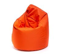 Ecopuf - Poltrona pouf Sako - Pouf per la camera dei - Borsa in tessuto robusto - Sedia da salotto - Arredamento - Poltrona L - 70x110cm - Arancione Nc9