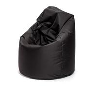 Ecopuf - Poltrona pouf Sako - Pouf per la cameretta dei bambini - Borsa in tessuto robusto - Sedia da salotto - Arredamento - Poltrona L - 70x110cm - Nero Nc14
