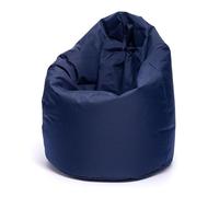 Ecopuf - Poltrona pouf Sako - Pouf per la cameretta dei bambini - Borsa in tessuto robusto - Sedia da salotto - Arredamento - Poltrona XL - 85x135cm - Blu Nc8
