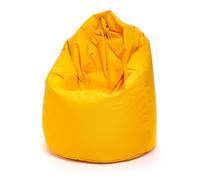 Ecopuf - Poltrona pouf Sako - Pouf per la cameretta dei bambini - Borsa in tessuto robusto - Sedia da salotto - Arredamento - Poltrona L - 70x110cm - Giallo Nc4