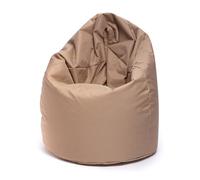 Ecopuf - Poltrona pouf Sako - Pouf per la cameretta dei bambini - Borsa in tessuto robusto - Sedia da salotto - Arredamento - Poltrona L - 70x110cm - Beige Nc17