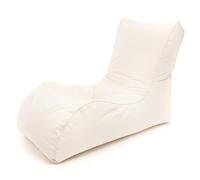 Ecopuf - Pouf Naomi per Esterni - Comoda Seduta per Giardino, Terrazza, Piscina - Design Moderno - Resistente e Leggero - Ideale per Interni ed Esterni - Colore Bianco M20