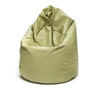 Ecopuf | Puff Poltrona Taglia L - in Morbida Ecopelle - A Antistrappo Antimacchia - Imbottitura Polistirolo - A Sacco Doppia Zip Dim70x110Cm