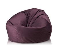 Ecopuf | Sakwa Pouf Poltrona Sacco Taglia L - da Interno Sfoderabile - in Microfibra Antimacchia - Imbottitura Polistirolo 95x65Cm