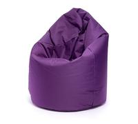 Ecopuf - Seduta viola, taglia XL - Pouf per interni ed esterni - Resistente alle macchie - Imbottito con palline di polistirolo - Seduta per adulti con doppia cerniera
