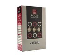 ECORÌ - Riso Arborio 1kg Sottovuoto - Coltivato a Vercelli e Novara - Ideale per Risotti - Naturalmente Senza Glutine - 100% Italiano - Tracciabile