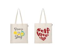 Ecoright Tote Bags for Women, Trendy & Reusable Grocery Bag, Cotton Tote Bag for School, Daily Use, Shopping & Beach