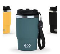 ECOROOTS Thunder - Bicchiere Termico 470 ml per Caffè e Bevande Fredde | Thermos in Acciaio Inox. | Antigoccia, Isolamento Sottovuoto | Tazza Viaggio per Ufficio, Palestra e Viaggi (BLU MIDNIGHT)