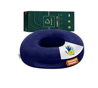 Ecosafeter Cuscino da seduta a ciambella Sollievo da Emorroidi, Coccige e Dolore alla Schiena-Ergonomico per Sedia da Ufficio, Auto e Sedia a Rotelle