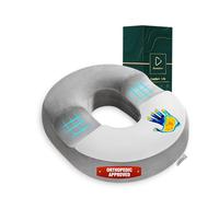 Ecosafeter Cuscino per emorroidi, cuscino a ciambella di alta qualità in memory foam per gravidanza, coccige, sciatica postnatale, piaghe da decubito