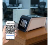 EcosAgile eClock - Rilevatore Presenze con QR Code Dinamico, Wi-Fi e SIM 4G LTE, Timbracartellino Digitale per Uffici, Negozi e Cantieri - Software Cloud con Cartellino Presenze giornaliero