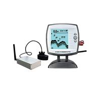 Ecoscandaglio Subacqueo, Fish Finder. FF918-180S. Sensore del trasduttore cablato Fishfinder 45 gradi Echo LCD. Localizzatore di pesce for barche(Light Grey)