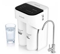 Ecosoft CROSS MAX - Impianto ad osmosi inversa senza serbatoio, filtro dell'acqua RO da sottolavello, 800 GPD, 2 l/min, filtrazione a 4 livelli in 2 cartucce, cambio rapido della cartuccia senza