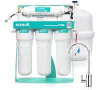 Ecosoft P'URE AquaCalcium - Filtro con pompa su telaio metallico | Osmosi inversa per la casa| Filtra il 99,8% degli inquinanti dell'acqua | Mineralizza l'acqua potabile con calcio