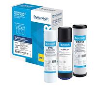 Ecosoft - Set di ricambi meccanici a 3 fasi - Prefiltrazione dei sedimenti e protezione della membrana | Compatibile con sistemi ad osmosi inversa | Sotto lavello