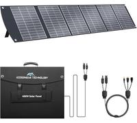 Ecosonique - Pannello solare pieghevole da 400 W, con supporto, pieghevole, alimentatore MC4 da 40 V e più uscite per generatori solari, pannelli solari per campeggio, esterni, RV