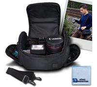 eCostConnection Medium Soft Padded Camera Equipment Bag/Case for Nikon Canon Sony Pentax Olympus Panasonic Samsung & Many More