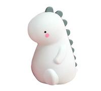 ECOSWAY Silicone Dinosauro Notte LED Luce Carino Cambiare Colore con Sensore di Tocco Portatile Lampada Ricaricabile per Bambini