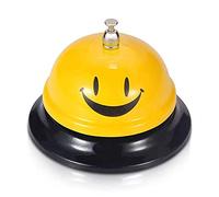 Ecosway Sorridente Viso Chiamata Servizio Bell, Customer Service Bell, Metallo Mano Presse Chiamata Bell per Porter da Cucina Ristorante BAR Classico Concierge Hotel