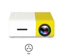 Ecosway Video Proiettore, Mini Proiettore Portatile Theater Casa Ufficio HD 1080P Bambini Multimediale Theater Educativo Proiettore LCD - Au