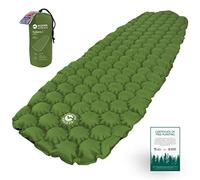 ECOTEK Outdoors materassino Hybern8 Gonfiabile Ultraleggero per Campeggio ed Escursioni - Design FlexCell Sagomato - Perfetto per Sacchi a Pelo o amache (Verde)