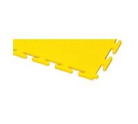 Ecotile E500/7/601 - Piastrelle standard in PVC, liscia, 500 mm x 500 mm x 7 mm, 4 pezzi, colore: Giallo