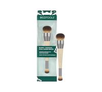 EcoTools Blend + Nasconde, Pennello trucco doppia punta per fondotinta e correttore, ideale per formule liquide e creme, setole sintetiche, vegano e cruelty-free