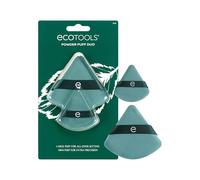 EcoTools Powder Puff Duo - Piumini grandi e piccoli per fissare, stendere e opacizzare, con fascia per dita per applicazione precisa, strumenti trucco vegani, cruelty-free, sostenibili, 2 pezzi