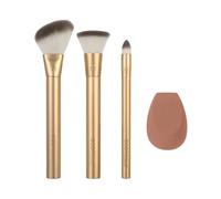 Ecotools Precious Metals Pennelli Viso + Spugna Set