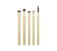 EcoTools Precious Metals Brightening Eye Set cofanetto: pennello cosmetico Angled Liner 1 pz + pennello cosmetico Spoolie 1 pz + pennello cosmetico Blending Crease 1 pz + pennello cosmetico Crease Shadow 1 pz + pennello cosmetico Precision Smudge 1 pz