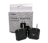 Ecotrees adattatore da viaggio e un convertitore 220v a 110v caricabatteria set di 2/220-110 caricabatteria set di 2