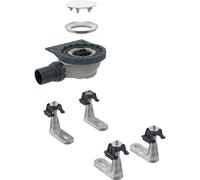 Scarico per piatti doccia Geberit con 4 piedini, 154.010.00.1 per superficie doccia Setaplano, altezza acqua di tenuta 50 mm - 154.010.00.1