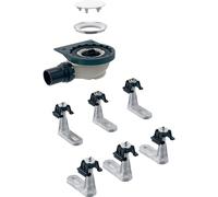Ecoulement de receveur de douche Geberit avec 6 bacs, pour receveur de douche Setaplano, hauteur de leau de barrage 50 mm, 154.013.00.1, 154.013.00.1