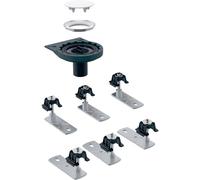 Ecoulement de receveur de douche Geberit avec 6 pieds, pour receveur de douche Setaplano, installation traversant létage, 154031001, 154031001 - CM