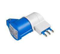 Ecova 20552 Adattatore Industriale Con Spina Italiana 16A Presa Cee 2P+T