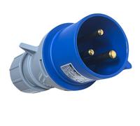 Ecova 30503 Spina industriale 32A 230V 2P+T IP44 Resistente per Uso Professionale