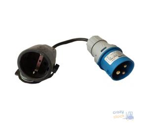 Ecova Adattatore Industriale 2P+T Presa Schuko Ip 44 220/260 V Ip44