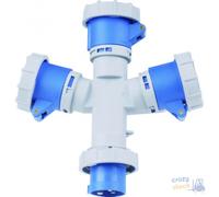 Ecova Adattatore Industriale 3 uscite Ip 67 230V
