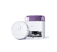 ECOVACS DEEBOT MINI Robot Aspirapolvere Lavapavimenti, 9000Pa, ZeroTangle 2.0, TrueMapping 2.0, Asciugatura ad Aria Calda 45°C, Svuotamento Automatico, Lavaggio Profondo Intelligente, Viola