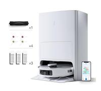 ECOVACS DEEBOT T20 OMNI 6000Pa Robot Aspirapolvere Lavapavimenti con Stazione Svuota Polvere e Pulizia Sollevamento+ Kit di ricambio, 1*spazzola principale, 4*spazzole laterali, 3*filtri antibatterici