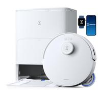 ECOVACS DEEBOT T30S Robot Lavapavimenti e Aspirapolvere, 11000Pa, Anti-grovigli, TruEdge™ Taglio Adattivo Bordi, Lavaggio Mocio ad Acqua Calda a 70°C, Sollevamento Mop 9mm, Evitamento Degli Ostacoli