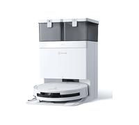 ECOVACS DEEBOT T50 OMNI Robot Aspirapolvere Lavapavimenti, 15000 Pa, Spazzola Laterale Estensibile e Lavapavimenti, ZeroTangle 2.0, lavaggio con acqua calda a 75 ℃, Ultrasottile 81 mm, Bianco