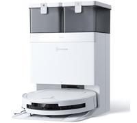 ECOVACS DEEBOT T50 OMNI Robot Aspirapolvere Lavapavimenti, (Migliorato da T30 PRO), 15000 Pa, Spazzola Laterale Estensibile e Lavapavimenti, lavaggio con acqua calda a 75 ℃, Ultrasottile 81 mm, Bianco