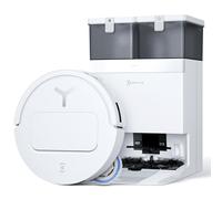 ECOVACS DEEBOT T50 OMNI Robot Aspirapolvere Lavapavimenti, (Migliorato da T30 PRO), 21000 Pa, Spazzola Laterale Estensibile e Lavapavimenti, lavaggio con acqua calda a 75 ℃, Ultrasottile 81 mm, Bianco