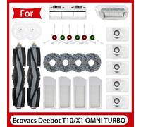 Ecovacs Deebot X1/ T10 OMNI / TURBO Robot Aspirapolvere Parti Mop Sacchetto per la Polvere Filtro Hepa Spazzola Laterale Principale Pattumiera