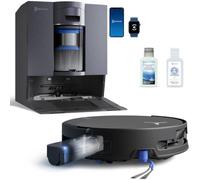 ECOVACS DEEBOT X11S OMNICYCLONE Robot aspirapolvere e mocio, aspirazione a | rueEdge - Rullo autopulente istantaneo, stazione senza sacchetto, ricarica PowerBoost da 3 minuti, ZeroTangle